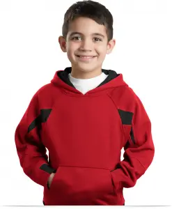 Personalized Youth Raglan Hooded Sweatshirt