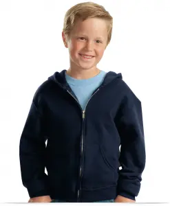 Customize Youth Hooded Zip Jacket