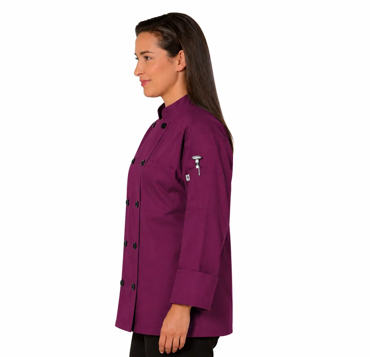 10 Button Chef Jacket - Image 3
