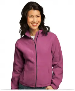 Custom Embroidered Logo Women’s Fleece Jacket