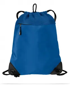 Customize Logo Cinch Bag with Mesh Trim