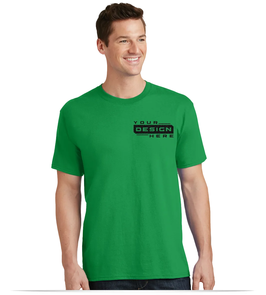 Printed Men's Tees - Custom Logo Embroidered T-Shirts
