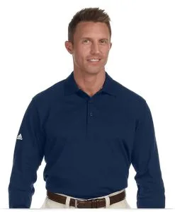 Custom Adidas Golf Mens Long Sleeve Polo