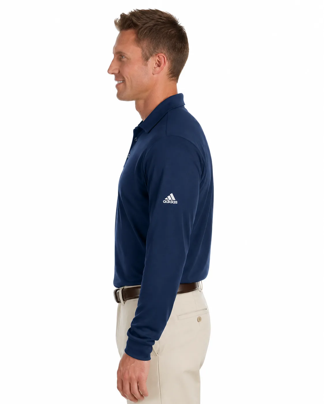Adidas Golf Men's Long Sleeve Polo - Image 3