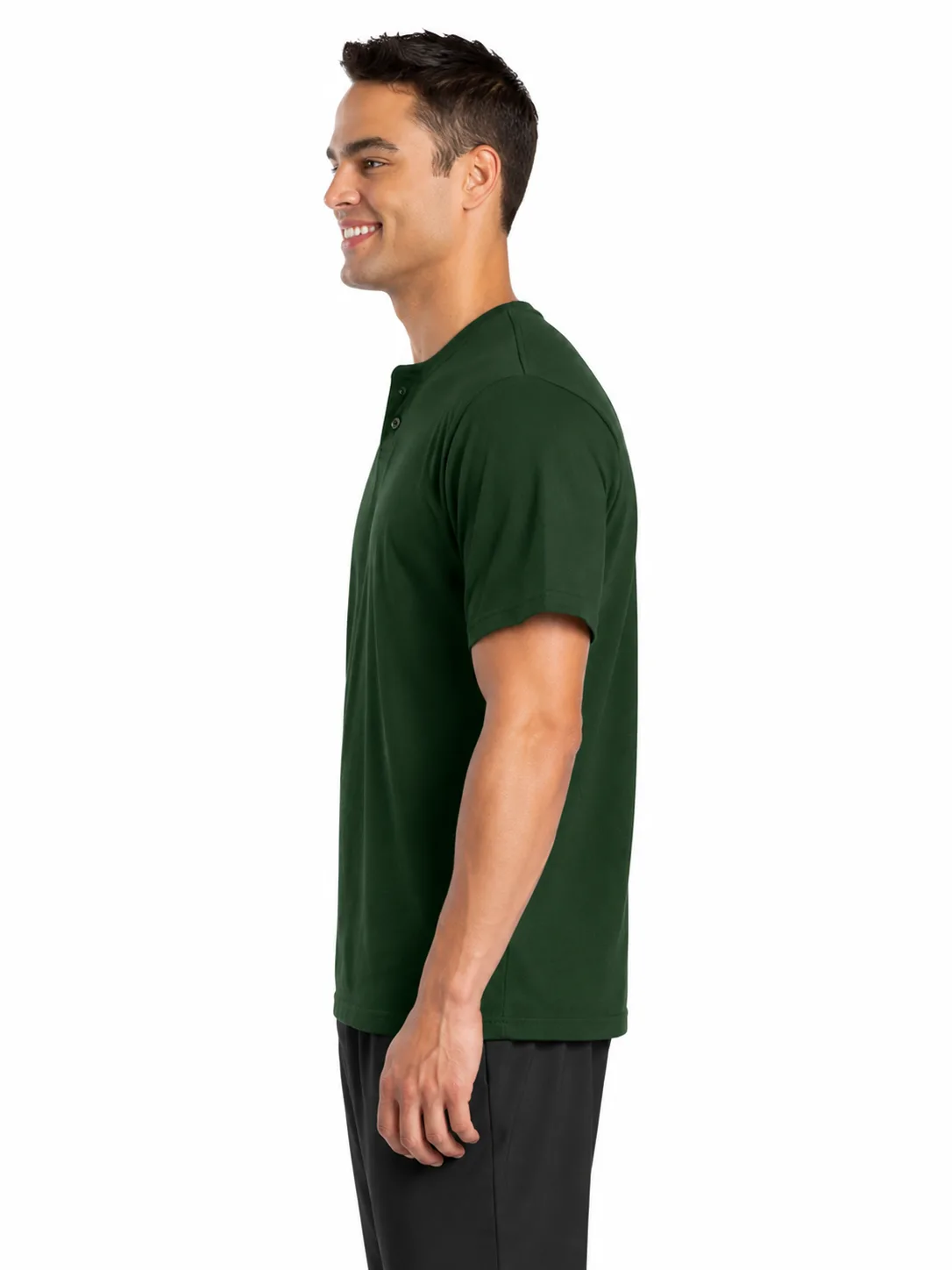AllStar Logo Henley Short Sleeve T-Shirt - Image 3