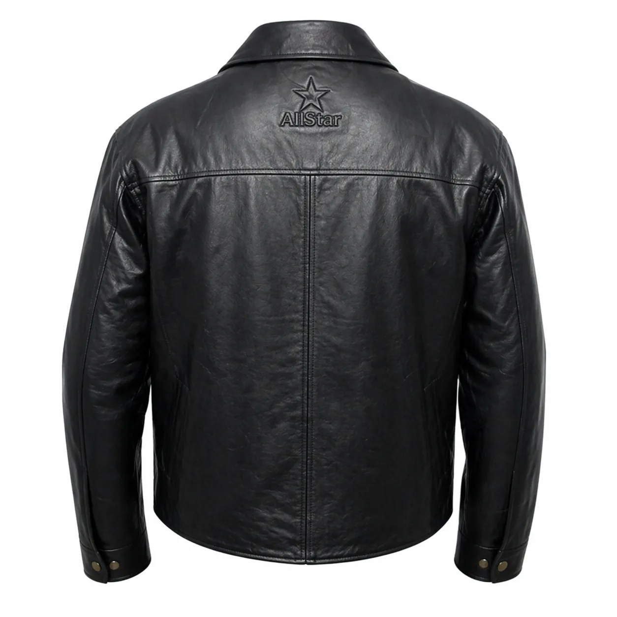 AllStar Logo Leather Jacket - Image 4