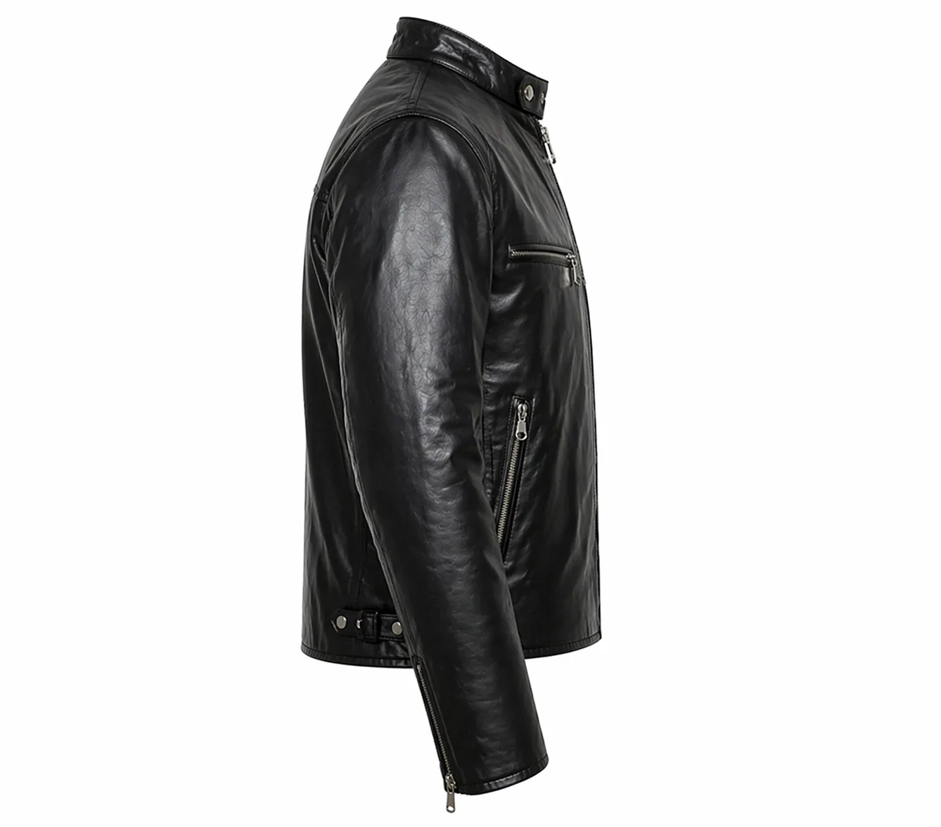 AllStar Logo Mens Leather Jacket - Image 2