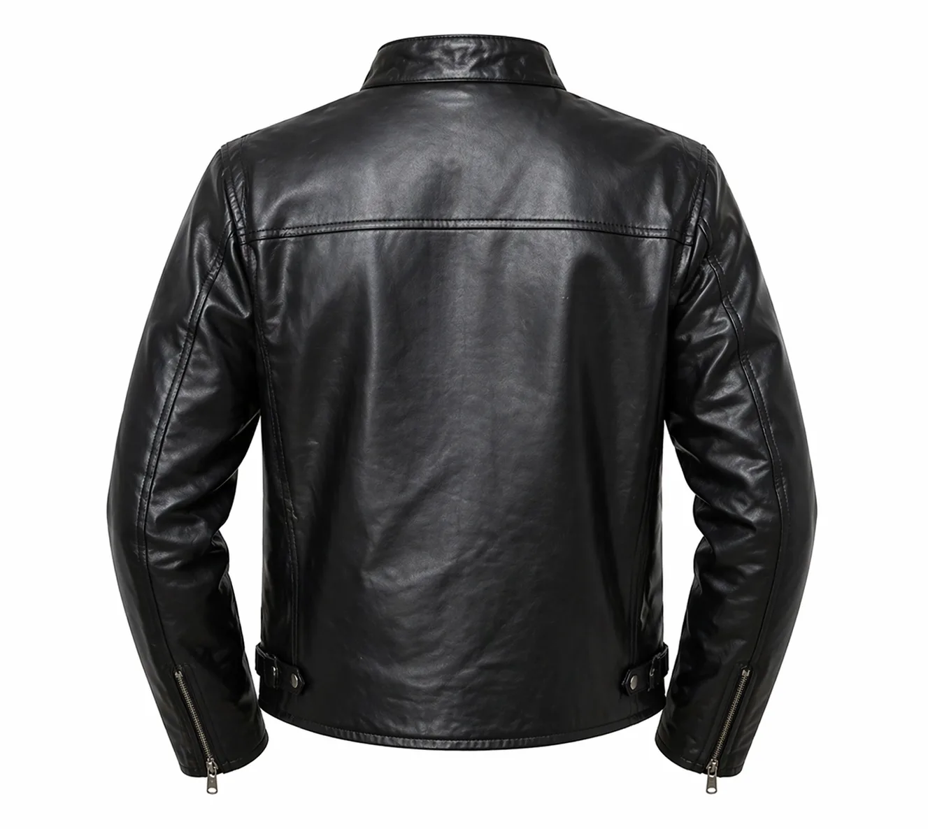 AllStar Logo Mens Leather Jacket - Image 4