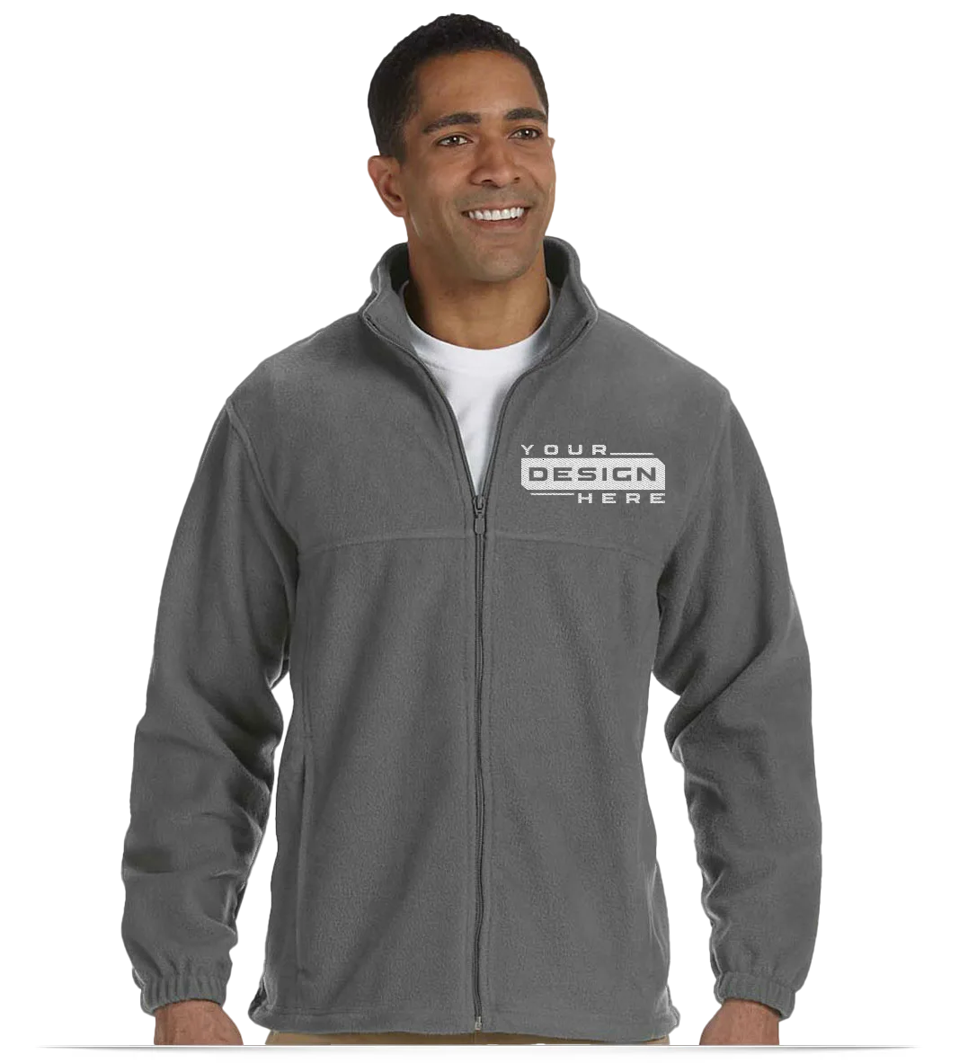 Men’s Fleece Jackets – Custom Embroidered Logo & Text
