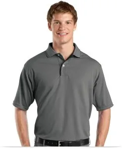 Customize Dri-Mesh Performance Polo shirt with Striped Collar