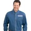 Custom Denim Shirts Embroidered with Logo