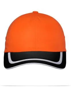 Embroidered Safety Cap with High Visibility Reflective Tape