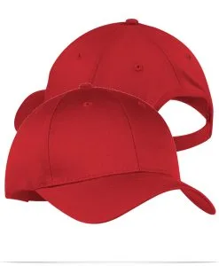 Embroidered Logo Twill Cap with Velcro Closure