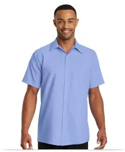 Embroidered Red Kap Short Sleeve Pocketless Gripper Shirt