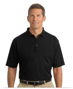 Embroidered Industrial Custom Polo Shirt with Pocket