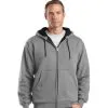 Embroidered Work Jacket Full Zip Hooded