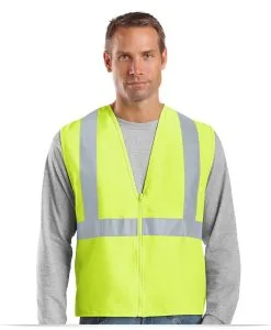 Embroidered Customized Logo Safety Vest