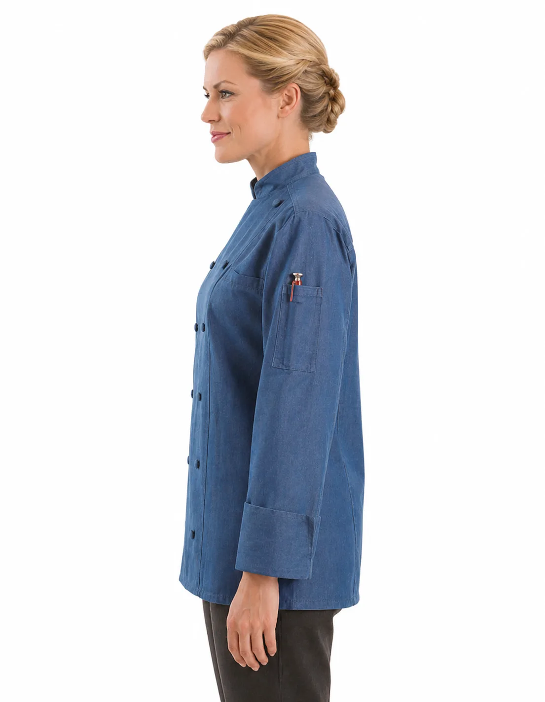 Chef Jacket Denim - Image 3