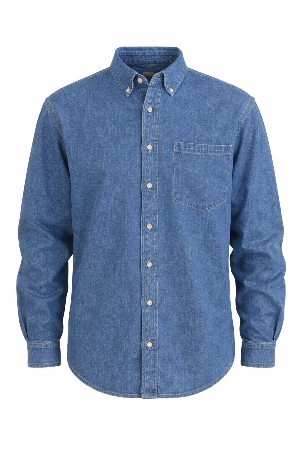 Custom Logo Denim Shirt - Image 2