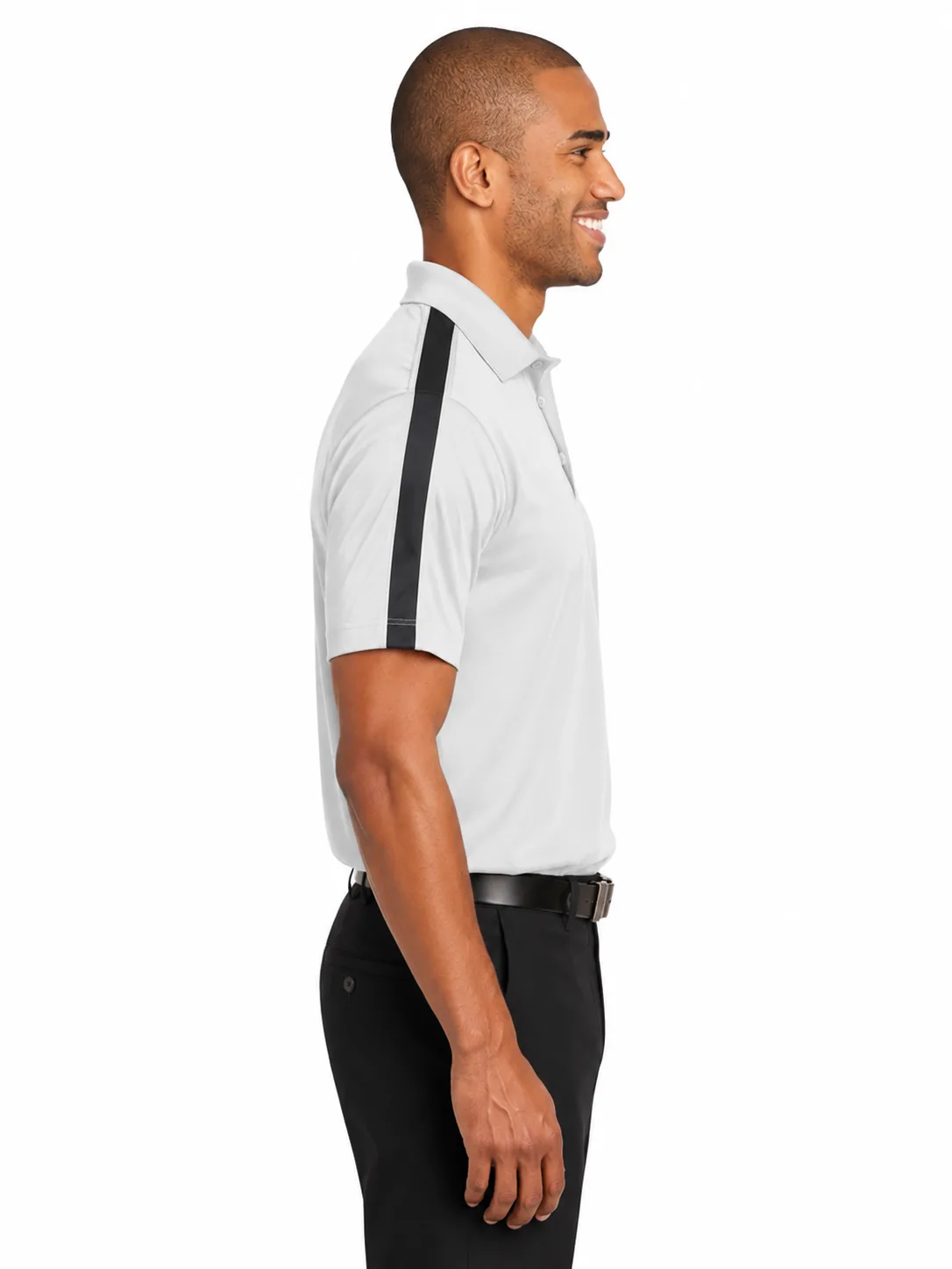 Customized Dri-Fit Stripe Polo Shirt - Image 2
