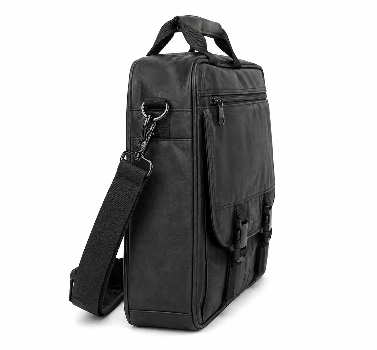 Faux Leather Briefcase - Image 2