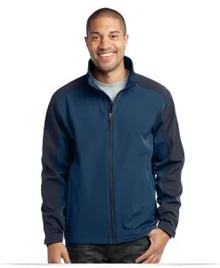 Custom Logo on Gradient Softshell Jacket