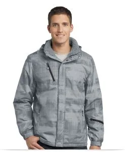 Personalized Port Authority Brushstroke Print Insulated Jacket