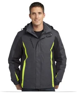 Custom Logo on Port Authority Colorblock 3-in-1 Jacket