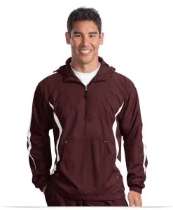 Embroidered Custom Logo on Port Authority Anorak Jacket
