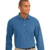 Embroidered Custom Logo Long Sleeve Sport Shirt