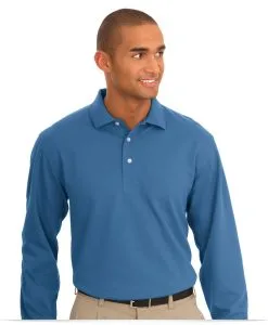 Embroidered Custom Logo Long Sleeve Sport Shirt