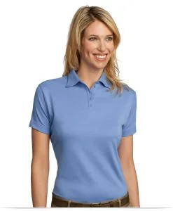 Embroidered Ladies Pima Cotton Golf Shirt