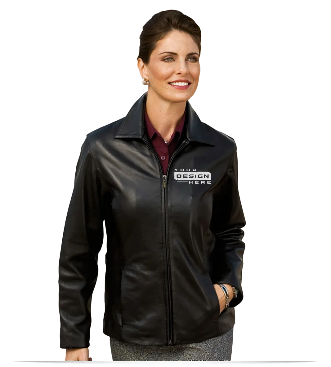 Women's Custom Leather Jackets with Logo