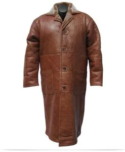 Customized Logo Rockford Long Leather Jacket