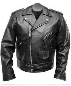 Custom Logo Motorcycle Leather Jacket