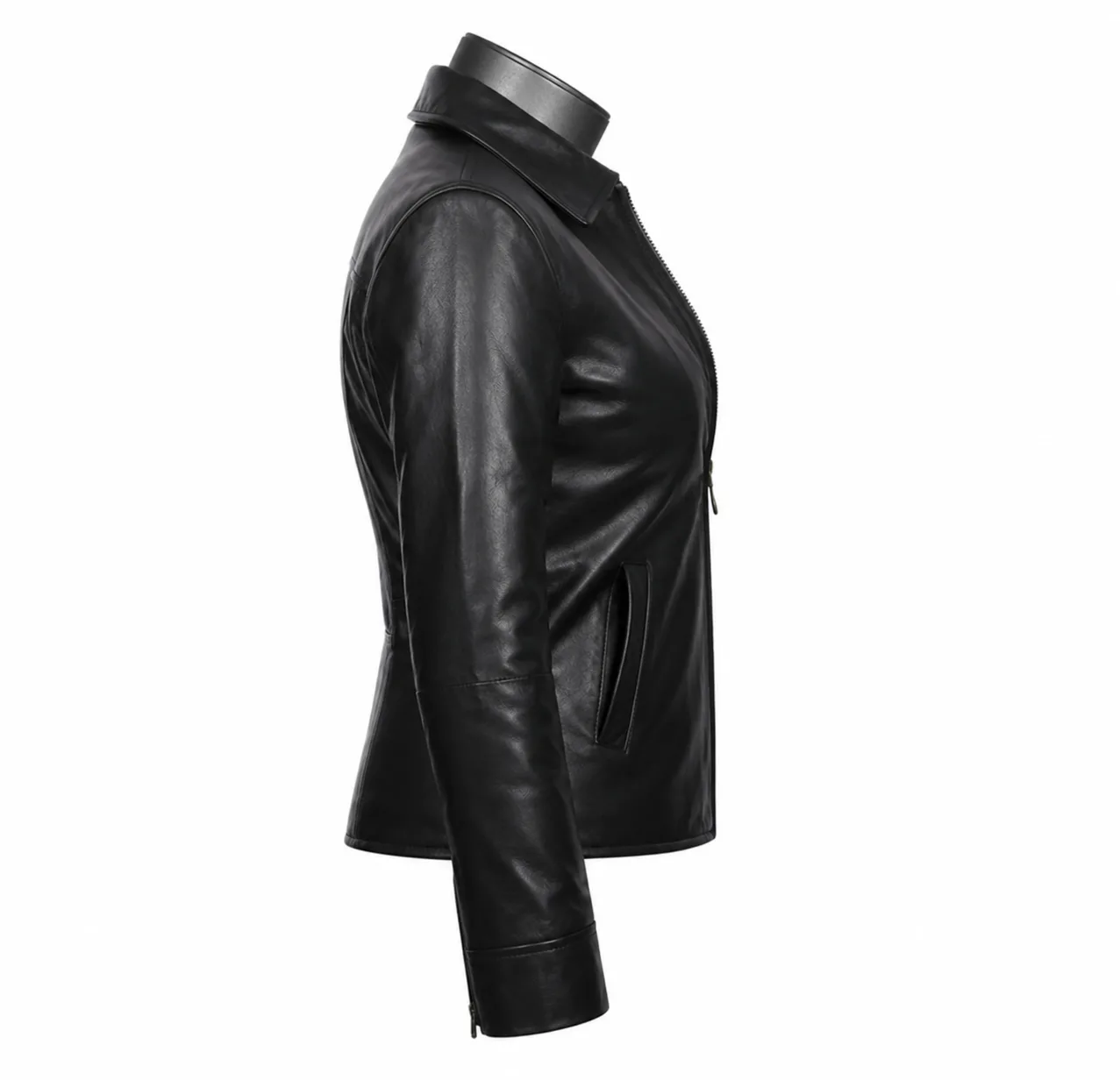 Ladies Hornet Leather Jacket - Image 3