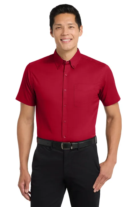 Long Short Sleeve Easy Care Shirt - Image 5