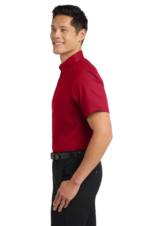 Long Short Sleeve Easy Care Shirt - Image 3