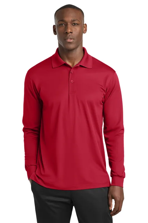 Long Sleeve Dri-Wick Polo Shirt - Image 5