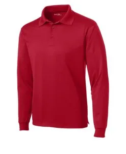 Alternative view of Long Sleeve Dri-Wick Polo Shirt