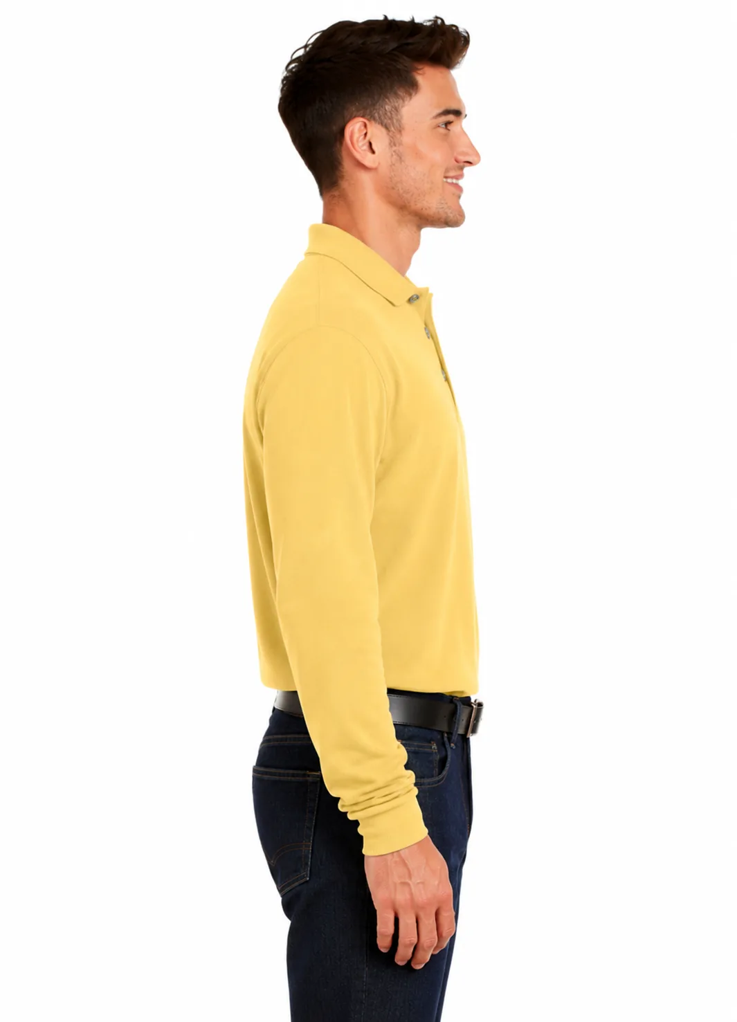 Long Sleeve Polo Shirt - Image 2