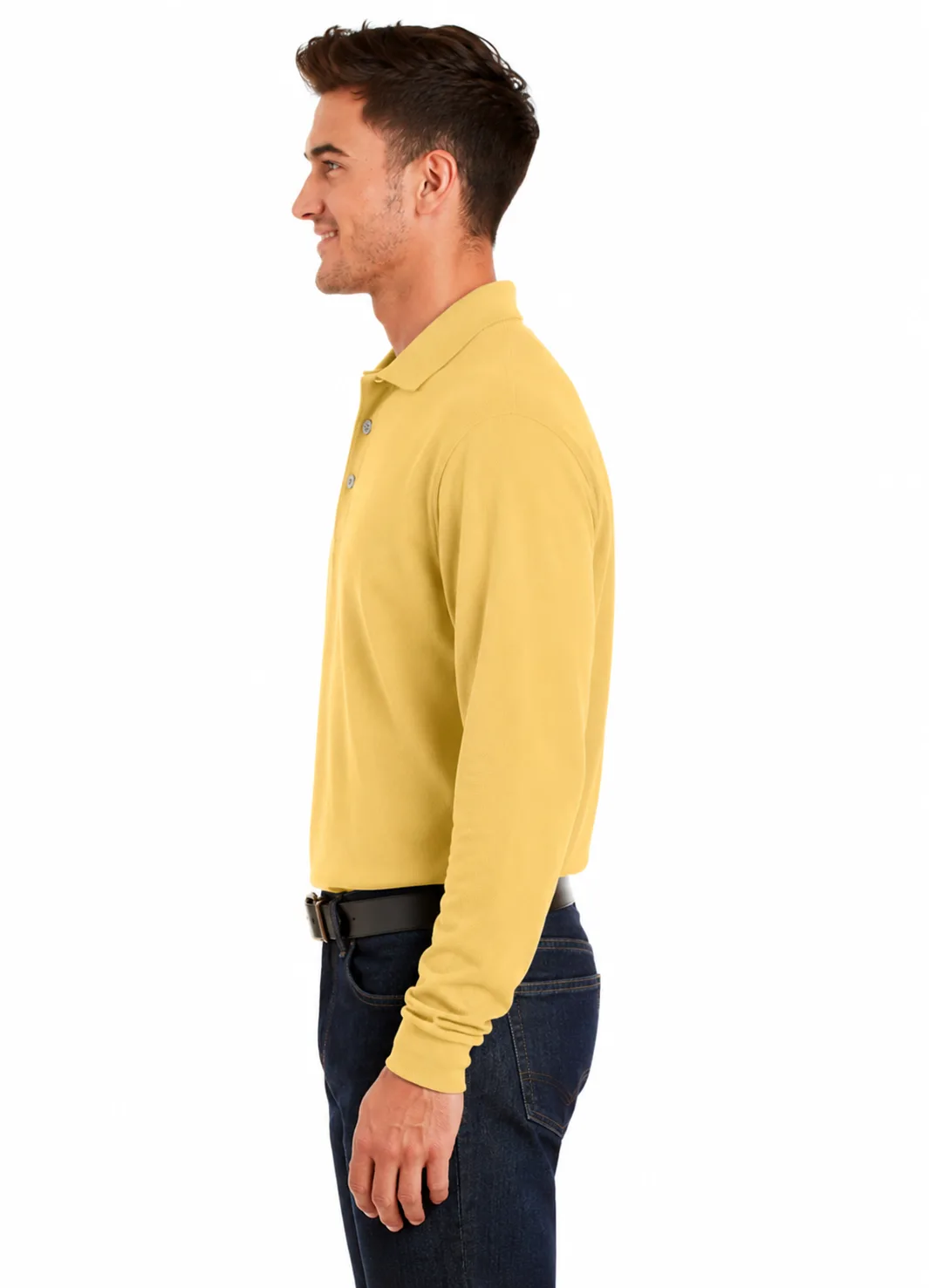 Long Sleeve Polo Shirt - Image 3
