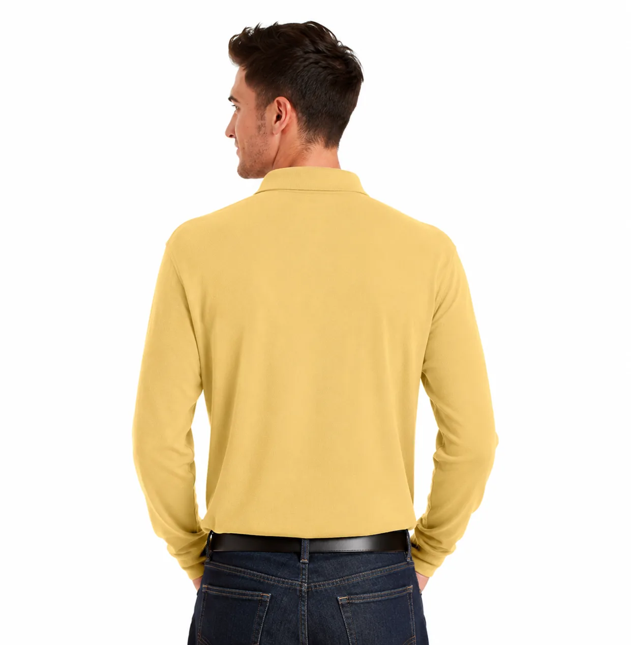 Long Sleeve Polo Shirt - Image 4