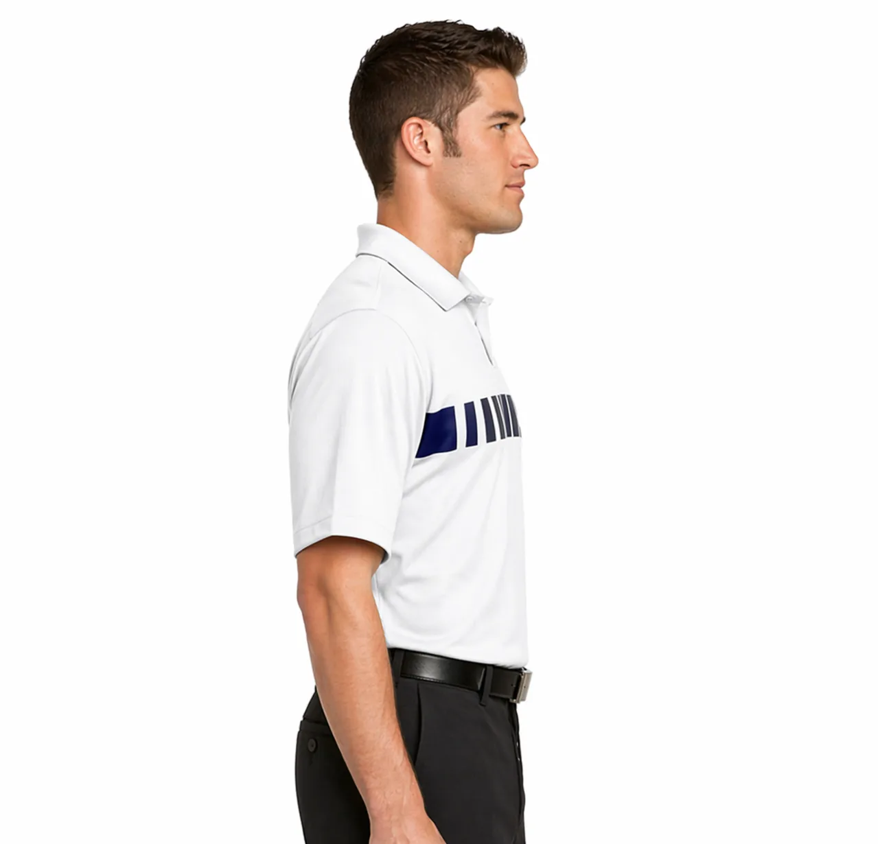 Nike Golf Dri-FIT Chest Stripe Print Polo - Image 2