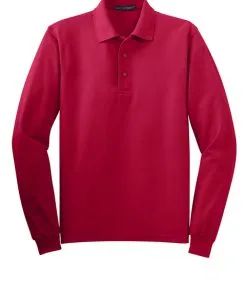 Alternative view of 50/50 Pique Long Sleeve Polo Shirt