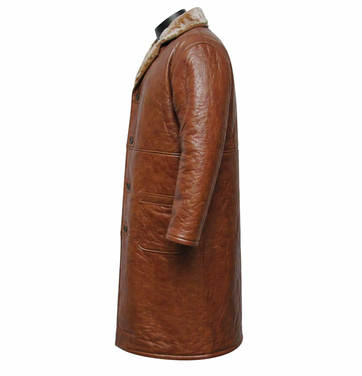 Rockford Long Leather Jacket - Image 2