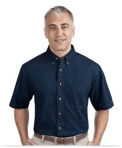 Embroidered Denim Shirt