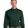 Men's Long Sleeve Twill Shirt With Embroidered Logo