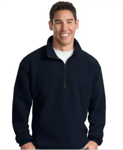 Custom Logo Embroidered Fleece Pullover