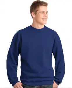 Custom Printed Crewneck Sweatshirt Sueded Fleece